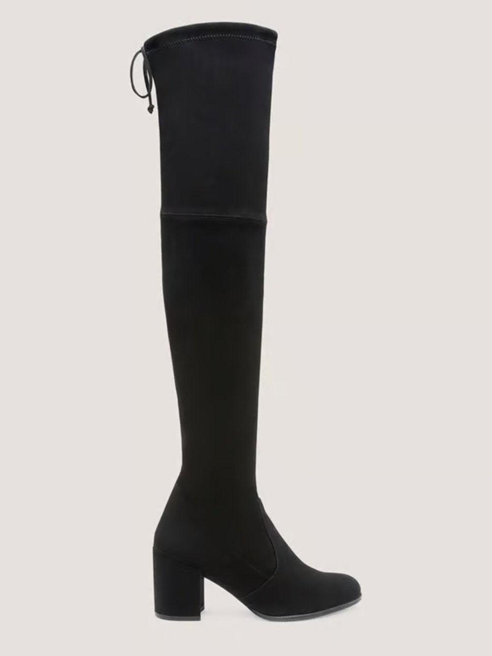 Stuart Weitzman Tieland Over-the-Knee Boots | Black Suede | Size 8
